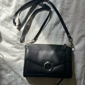 Rebecca Minkoff Black Crossbody Bag with Silver Accents